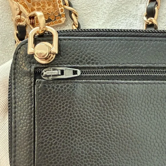 Chic Black Leather Chain Bag - Picture 5 of 11